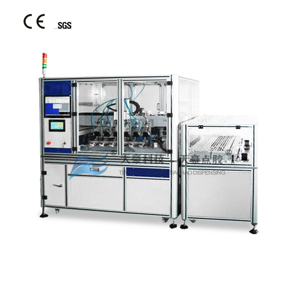 六通道電池蓋點膠機器人