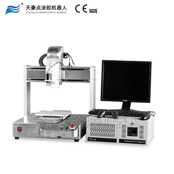 CCD視覺三軸點涂膠機器人